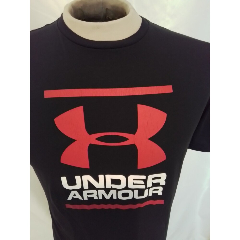 MEN'S BLACK UNDER ARMOUR SHORT SLEEVE T-SHIRT. SZ MED. (2707)